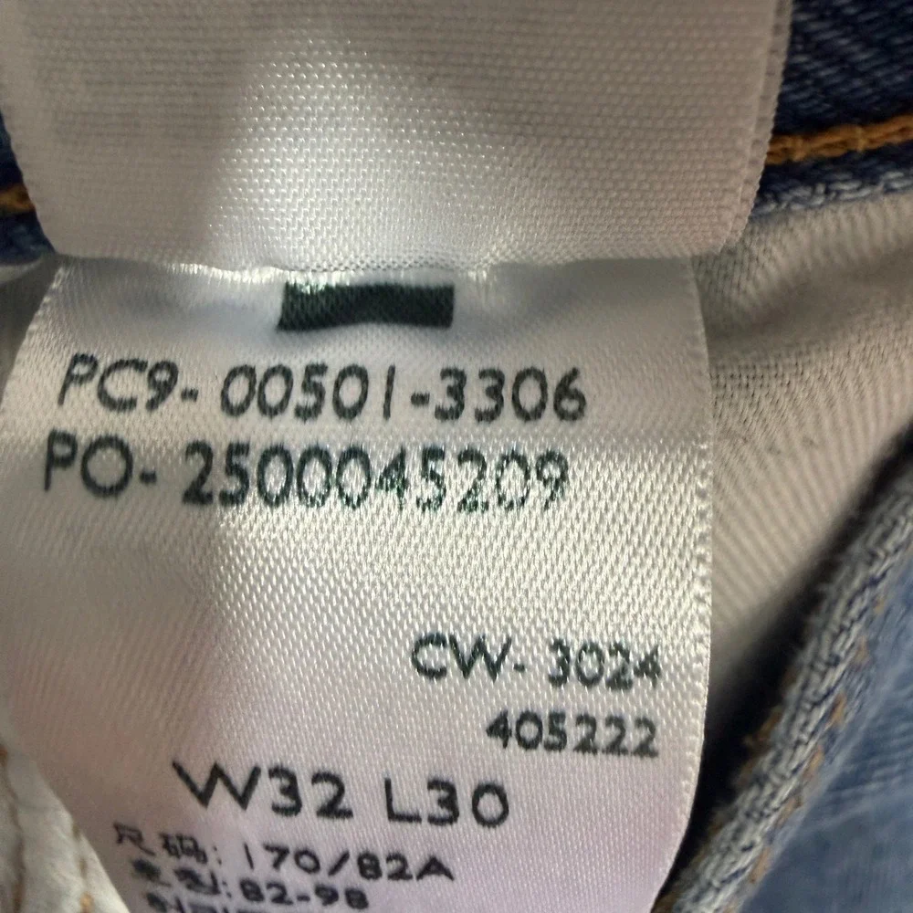 Levis 501xx Jeans Men's 32x30 Blue Straight Fit Button Fly Western Original Fit